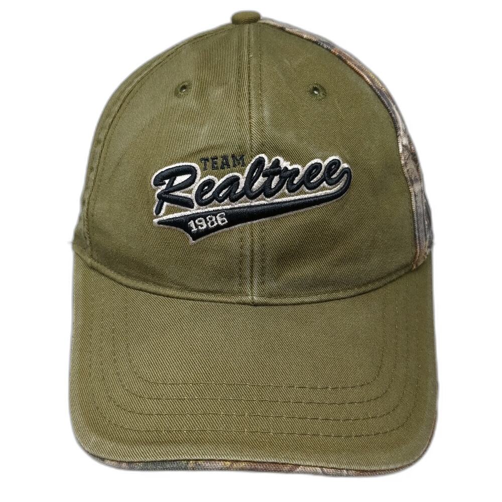 Paramount Outdoors Team Realtree Baseball Cap Green One Size Camo Logo Hat